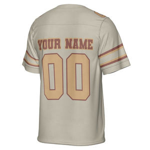 Maillot de football américain à manches courtes et col en V, imprimé par transfert thermique, design personnalisé 2026 - 100 % polyester, grande taille, respirant et séchage rapide - Product Image 2