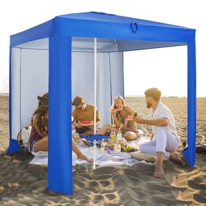 Detachable Sidewall Beach <b>Canopy</b> <b>Tent</b> with Folding Table Convenient BC <b>Tent</b> for Outdoor Activities - Product Image 4