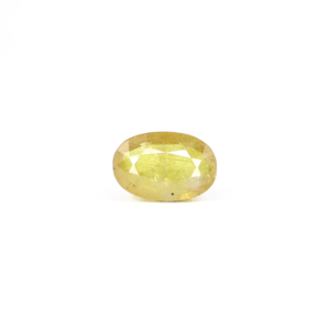 Premium 3.95 Carat Yellow Sapphire Oval Cut Loose Gemstone for Fine Jewelry - Product Image 1