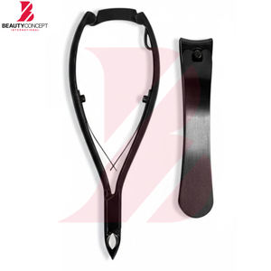 Kit de manucure de précision tout-en-un en acier inoxydable pour hommes et femmes, qualité supérieure, noir mat, 7 outils de toilettage - Product Image 6