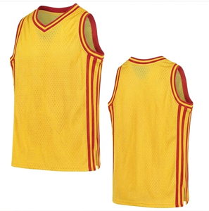 Maillot de basket-ball unisexe personnalisé sans manches en mesh respirant à séchage rapide avec impression numérique - Product Image 1