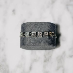 Bracelet à maillons en diamant de laboratoire de luxe, argent sterling 925, bijoux de créateur, élégance scintillante, cadeau personnalisé - Product Image 1
