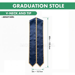 Banda de graduación personalizada con nombre de la escuela, logotipo y año para ceremonias y eventos de graduación de universidades y escuelas secundarias - Product Image 3
