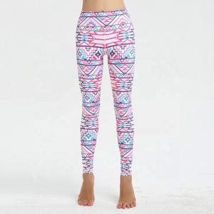 Custom Logo High Waist Yoga Leggings Quick Dry Gym Wear Printed Fitness Leggings Wholesale Sports Activewear - Product Image 5