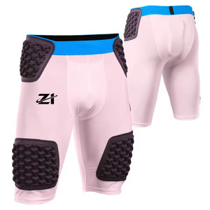 Pantalon rembourré de football américain unisexe haute performance, taille plus, imprimé, 100% polyester, écologique, respirant, léger - Product Image 3