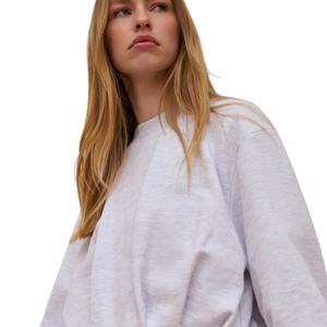 Conjunto Deportivo Oversize para Mujer con Cuello Redondo, Pantalones Anchos de Cintura Elástica, Ajuste Relajado, Dos Piezas, Ropa Casual para el Día a Día y para Estar en Casa - Product Image 3