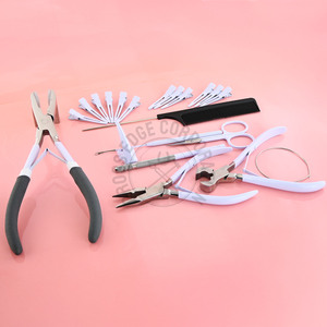 Outils d'extension de cheveux en acier de qualité supérieure pinces à ruban bouclés cheveux sertis kératine Bond Cutter Dreadlock crochet Section Clips - Product Image 4