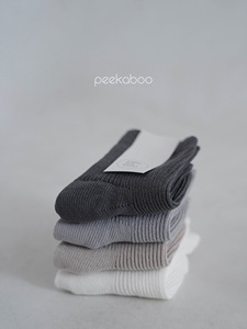 Chaussettes antidérapantes en mélange de coton Peekaboo pour bébés, enfants et adultes – Dalgona, Creamy, Angbutter - Product Image 6