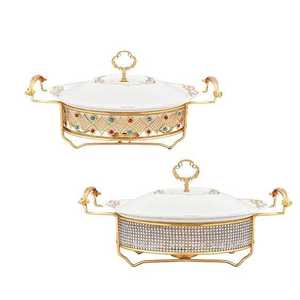 Chauffe-plat professionnel en acier inoxydable robuste pour cuisines commerciales et restaurants à buffet - Product Image 1