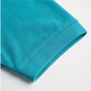 Polo piqué pour homme, manches courtes, couleur turquoise, avec poche, décontracté, respirant, coupe classique, design tricoté uni - Product Image 6