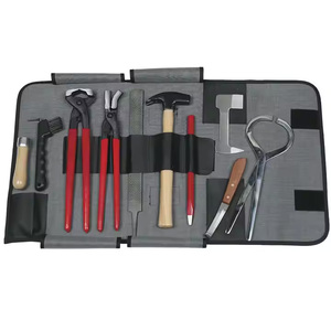 Kit d'instruments chirurgicaux vétérinaires réutilisables de qualité professionnelle avec étui de transport, ensemble durable pour l'entretien des sabots de cheval - Product Image 1