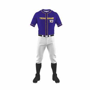 Uniforme de Béisbol Personalizado para Hombre, Conjunto de Camiseta de Manga Corta y Pantalones, Nombre del Equipo Impreso por Sublimación, Poliéster que Absorbe la Humedad, para Todas las Temporadas - Product Image 1