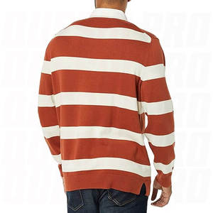Wholesale 100% Cotton Men's <b>Long</b> <b>Sleeve</b> <b>Polo</b> <b>Shirt</b> Rugby for Round Striped Design Digital Printing Men's <b>Long</b> <b>Sleeve</b> <b>Polo</b> <b>Shirts</b> - Product Image 2