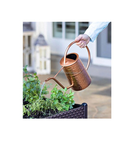 Bote de agua de cobre de gran capacidad para servir agua en interiores y exteriores con beneficios para la salud y diseño antiguo atemporal - Product Image 1