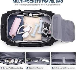 Sac de sport en gros 2026 pour la gym, les sports et les entraînements des athlètes, avec poche latérale séparée pour chaussures ou équipement - Product Image 3