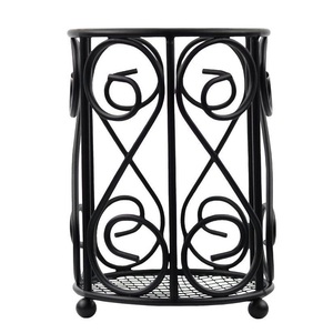 Organisateur de couverts style moderne en acier inoxydable, porte-couverts en métal - Product Image 5