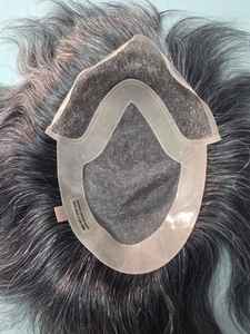 วิกผมผู้ชายแบบโมโนฟรอนท์เลซ รีมี่แฮร์ ยอดขายดีที่สุด  วิกผมโปร่งใส HD Lace Toupee Taz Hair บังกลาเทศ วิกผมแท้คุณภาพสูง - Product Image 3