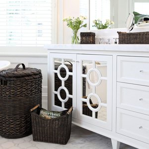 Narrow pole handle <b>baskets</b> handcrafted from rattan great quality kitchen cabinet drawer <b>basket</b> - Product Image 5