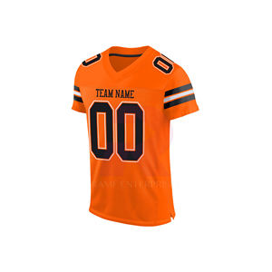 Camiseta de Fútbol Americano Personalizada al por Mayor con Logotipo, Sublimada, Impresa, Transpirable, 100% Poliéster, Antibacteriana, que Absorbe la Humedad - Product Image 1