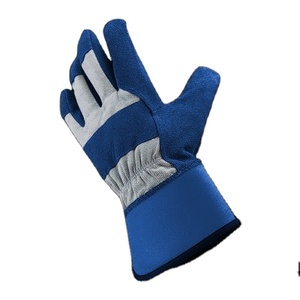 Canadian Cowhide Split Leather Rigger Gloves with Cotton <b>Liner</b> Heavy Safety Industrial Protection for Workmen and <b>Gardeners</b> - Product Image 5