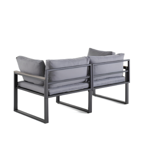 Modern Outdoor Garden Set Metal Patio <b>Sofa</b> <b>Table</b> Cushioned Deck Furniture High <b>End</b> Waterproof Lawn Terrace Modular <b>Sofa</b> - Product Image 2