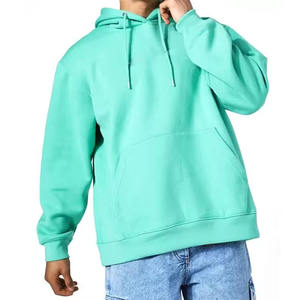 Sweat à capuche unisexe oversize en molleton de coton épais, vierge, personnalisable, style streetwear, pour hommes et femmes, vente en gros 2024 - Product Image 1
