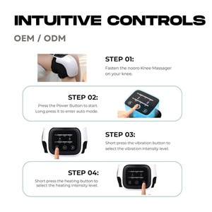 Electric Knee Massager Red Light Thermal Heating <b>Vibration</b> Device Ultra-Quiet for Joint Care Comfort - Product Image 3