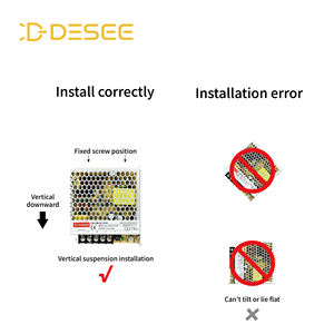 Alimentation électrique ultra-mince DESEE série LRS 75W 12V AC-DC à vente chaude avec commutation BIS, efficacité de 88% pour l'éclairage LED - Product Image 5
