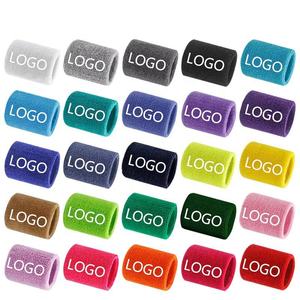Muñequeras de Algodón para Ejercicio Físico, Uso en Todas las Estaciones, Cómodas Bandas Deportivas Absorbentes de Sudor, Multicolores con Diseño de Logotipo - Product Image 3