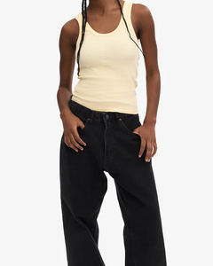 Débardeur de fitness pour femme avec dentelle et pompons, écologique, séchage rapide, coupe ample, service OEM, vente directe usine, vêtements de sport - Product Image 4