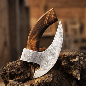 Cortador de Pizza Vikingo de Acero de Alto Carbono, con Mango de Madera y Diseño de Cabeza de Tomahawk, Herramienta de Cocina Premium, Cuchilla de 3 1/2 Pulgadas, 3 Años de Garantía, ¡Gran Venta! - Product Image 4