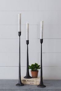 Rustic <b>Black</b> Iron Taper Candle Holder Set Handmade Tall Metal <b>Candlestick</b> Stand Decorative Candle Holder for Home Decorative Use - Product Image 4