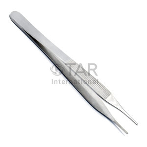 แหนบปลายหยัก Adson ขนาด 15 ซม. คีมจับเนื้อเยื่อ คีมผ่าตัด เครื่องมือแพทย์สำหรับทันตกรรม สัตวแพทย์ ทำจากสแตนเลส - Product Image 2