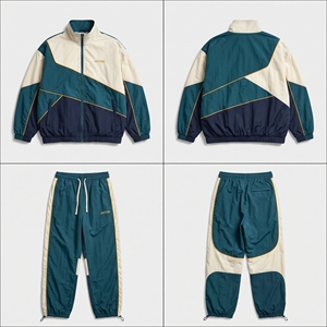 Conjunto Deportivo Cortavientos Negro para Hombre, MOQ Bajo, Personalizado - Fabricante OEM al por Mayor, MOQ Bajo, Ropa Deportiva B2B - Product Image 6