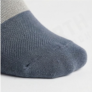 Crew Socks Geometric Pattern Blue Gray Breathable Cotton Polyester Spandex Adult Casual Daily Wear Spring - Product Image 6