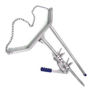 Asa de acero inoxidable reutilizable y ajustable con cadena para extracción de terneros - Herramienta obstétrica veterinaria para el parto de terneros - Product Image 2