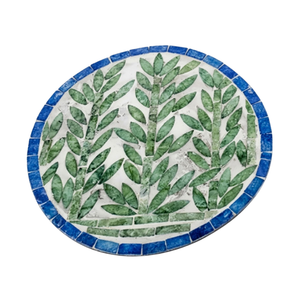 Artisan MOP Shell Placemat Round Charger Plate for Boho Coastal Style Wedding and Fine Dining Table Decor - Product Image 1