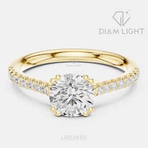 Bague de mariage ronde 1,05 carat, bijoux fins, certifiée IGI, or blanc 14 carats, diamant de laboratoire, bague de fiançailles et de mariage - Product Image 3