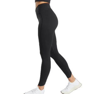 Leggings de sport personnalisés de qualité supérieure pour femmes, leggings de yoga ajustés avec logo, livraison incluse. - Product Image 4