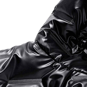 Veste matelassée imperméable à capuche 100 % laine de haute qualité pour homme, style vintage décontracté, idéale pour l'hiver - Product Image 4
