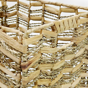 Eco Friendly High Quality Water Hyacinth Handmade Modern <b>Storage</b> <b>Basket</b> Hamper Customizable Size Color for Home Kitchen - Product Image 4