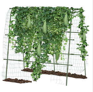 Bâtiments de jardin en fer forgé, treillis de jardin pour plantes grimpantes, légumes, fleurs, panneaux métalliques pour patio, fabrication avec revêtement en poudre - Product Image 1
