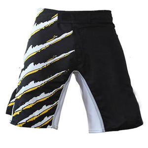 Pantalones Cortos Deportivos para Hombre con Estampado Geométrico, Secado Rápido, Spandex, Poliéster, Cierre Elástico en la Cintura Media, Diseño con Paneles Azules - Product Image 4