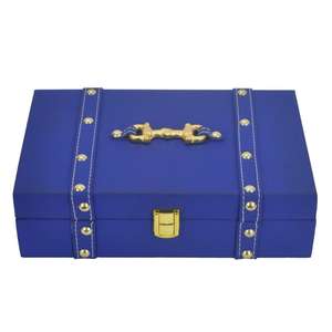 Handmade Luxury Gift Box Gold Horse Bit Style Decorative Box Eco Friendly Hot Sell Custom Storage Leather Boxes & <b>Bins</b> Latest - Product Image 4