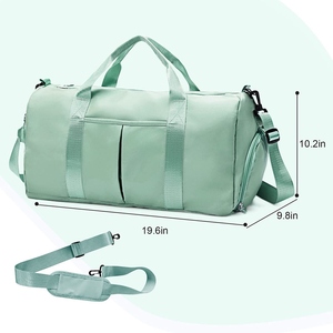 OARH INT INDUSTRY กระเป๋าเดินทางยิมดัฟเฟิล MAS-2160 30-40L 600D ผ้าใบสีน้ำตาลสายสะพายไหล่หลายช่อง - Product Image 5