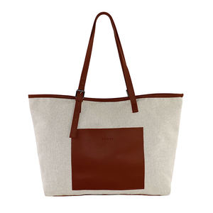 Sac messager en jute écologique avec tissu résistant et poignées solides, sac bandoulière pour un usage quotidien - Product Image 6