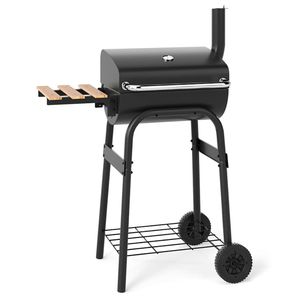 Tavolino Pieghevole e Barbecue a Carbone con Termostato, Design a Barile - Product Image 3