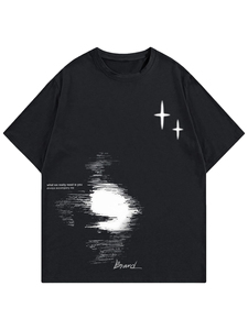 Men's Acid Wash Oversized Boxy Drop Shoulder <b>Short</b> <b>Sleeve</b> Casual 100% Cotton Regular Fit Streetwear Breathable Quick Dry T-Shirt - Product Image 6