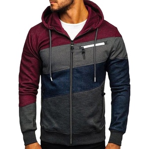 Custom Blank Full Zip up Hoodie Men's Plus Size Solid Color Zipper Sweatshirt <b>Cardigan</b> Autumn Hoodie <b>Oversize</b> Full Zip up Hoodie - Product Image 4