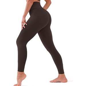 Leggings taille haute unis pour femme, doux comme du beurre, épais, effet seconde peau, légers, respirants, extensibles dans 4 directions, non transparents - Product Image 5
